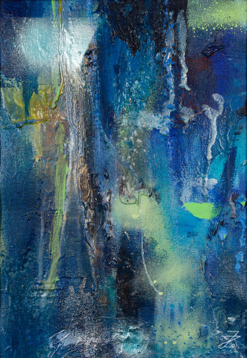 Verkauftes Kunstwerk „Bunte Lichter in der Dunkelheit“
