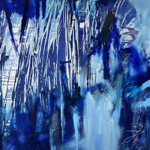 Verkauftes Kunstwerk „Eine Frau sieht Blau“