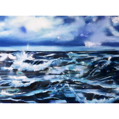 Verkauftes Kunstwerk „Blaue Freiheit II“