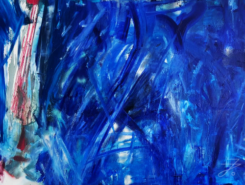 Verkauftes Kunstwerk „Man sieht, bis wohin die Künstlerin reicht“