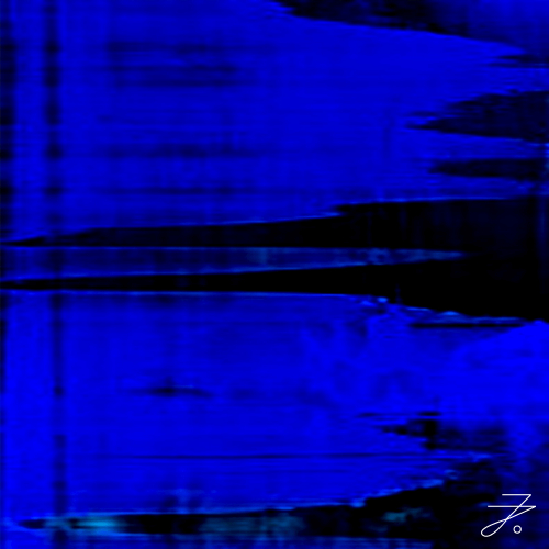 Verkauftes Kunstwerk „Tiefenblau“