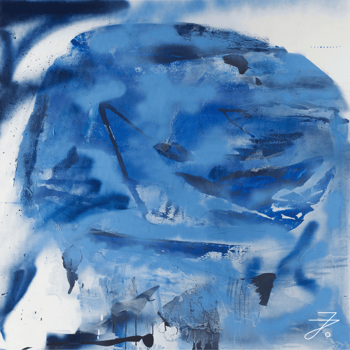 Verkauftes Kunstwerk „Blue Earth“