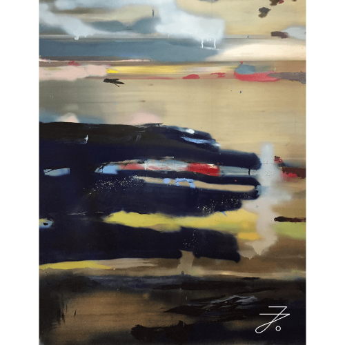 Verkauftes Kunstwerk „Mondfeld“