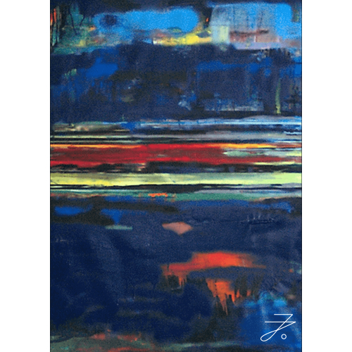 Verkauftes Kunstwerk „Sturmblau“